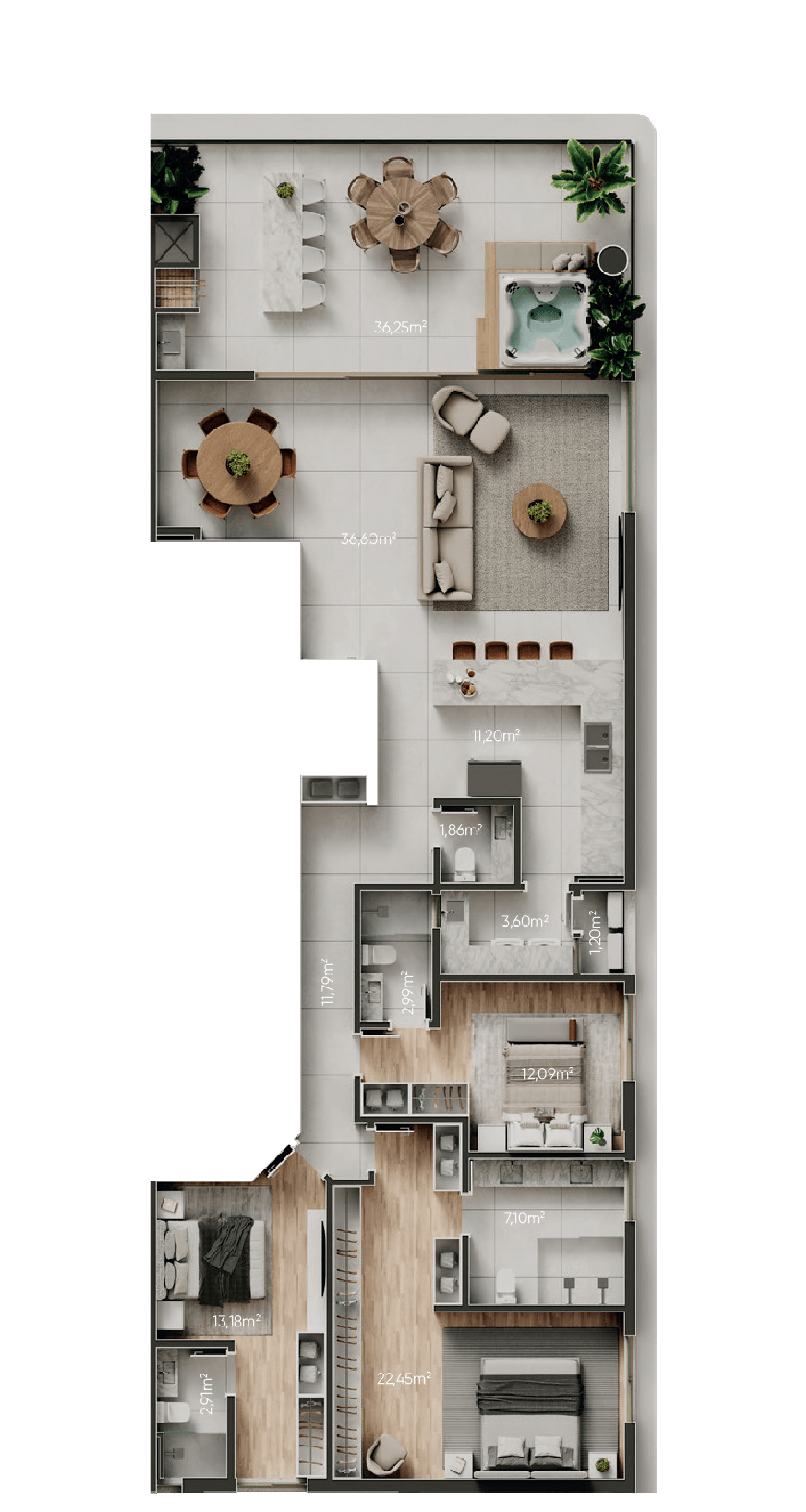 Penthouse 2901 — 181 m²